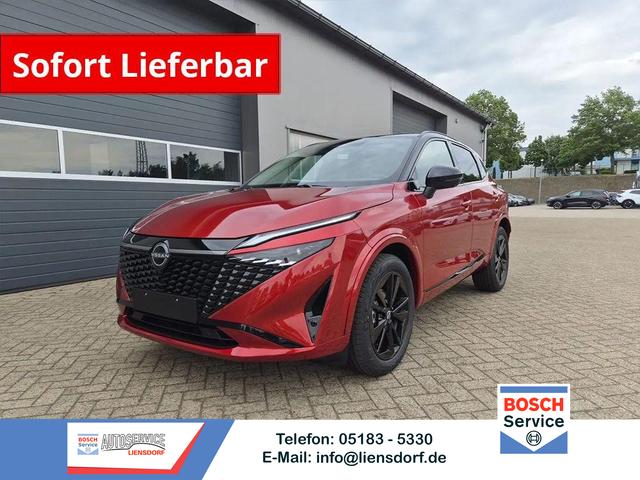 Nissan Qashqai - 1.3 DIG-T MHEV 158 PS X-Tronic N-Design Head-Up Display Teil-Leder Klimaautomatik Sitzheizung Lenkradheizung Navi elektr. Heckklappe ACC PDC v+h 360&deg;Kamera DAB Bluetooth Touchscreen Apple CarPlay Android Auto 19"Zoll