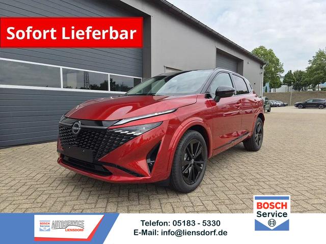 Nissan Qashqai - 1.3 DIG-T MHEV 158 PS X-Tronic N-Design PanoDach Teil-Leder Klimaautomatik Sitzheizung Lenkradheizung Navi ACC PDC v+h 360&deg;Kamera DAB Bluetooth Touchscreen Apple CarPlay Android Auto 19"Zoll