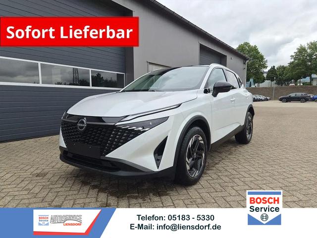 Nissan Qashqai - 1.3 DIG-T MHEV 158 PS X-Tronic N-Connecta Teil-Leder PanoGlasdach Klimaautomatik Sitzheizung Lenkradheizung Navi ACC PDC v+h 360&deg;Kamera DAB Bluetooth Touchscreen Apple CarPlay Android Auto 18"LM