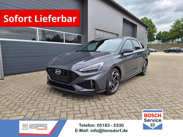 Hyundai i30 Kombi - 1.6 T-GDI 150PS Automatik N-Line Sitzheizung Lenkradheizung Klimaautomatik Navi 10,3"-Touchscreen Bluelink Apple CarPlay + Android Auto PDC v+h R&uuml;ckf.Kamera 18-LM