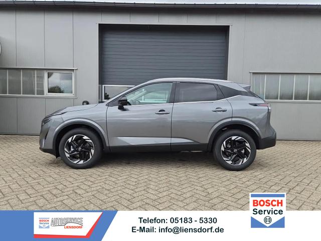 Nissan Qashqai - 1.3 DIG-T MHEV 158 PS X-Tronic N-Connecta Teil-Leder PanoGlasdach Klimaautomatik Sitzheizung Lenkradheizung Navi ACC PDC v+h 360&deg;Kamera DAB Bluetooth Touchscreen Apple CarPlay Android Auto 18"LM