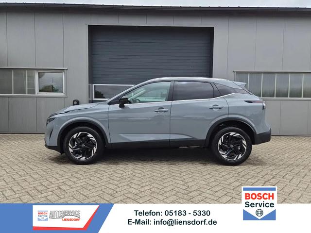 Nissan Qashqai - 1.3 DIG-T MHEV 158 PS X-Tronic N-Connecta Teil-Leder PanoGlasdach Klimaautomatik Sitzheizung Lenkradheizung Navi ACC PDC v+h 360&deg;Kamera DAB Bluetooth Touchscreen Apple CarPlay Android Auto 18"LM