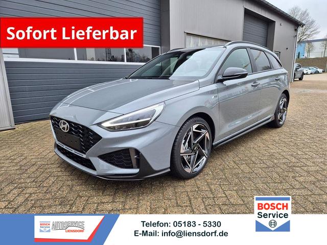 Hyundai i30 Kombi - 1.6 T-GDI 150PS Automatik N-Line Sitzheizung Lenkradheizung Klimaautomatik Navi 10,3"-Touchscreen Bluelink Apple CarPlay + Android Auto PDC v+h R&uuml;ckf.Kamera 18-LM