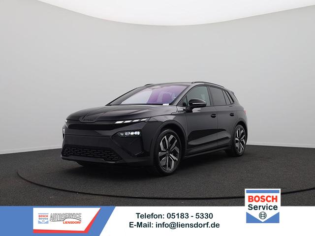 Skoda Elroq - 85 Sportline 286PS Automatik schwenkb. AHK Teil-Leder Klimaautomatik Sitzheizung v+h Lenkradheizung Frontscheibe beheizb. ACC R&uuml;ckf.Kamera PDC wireless Apple Carplay Android Auto 2xKeyless 20-LM vollelektr. Reichweite 561Km