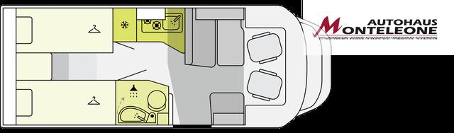 Etrusco T-Model T 6.9 SB 140 PS MT | Hubbett Bettenumbau 5. Sitzplatz Rückfahrkamera Sofort verfügbar Aktionspreis 