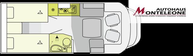 Etrusco T-Model T 6.9 SBC 140 PS MT | Hubbett Isofix R&uuml;ckfahrkamera Sofort verf&uuml;gbar Aktionspreis 