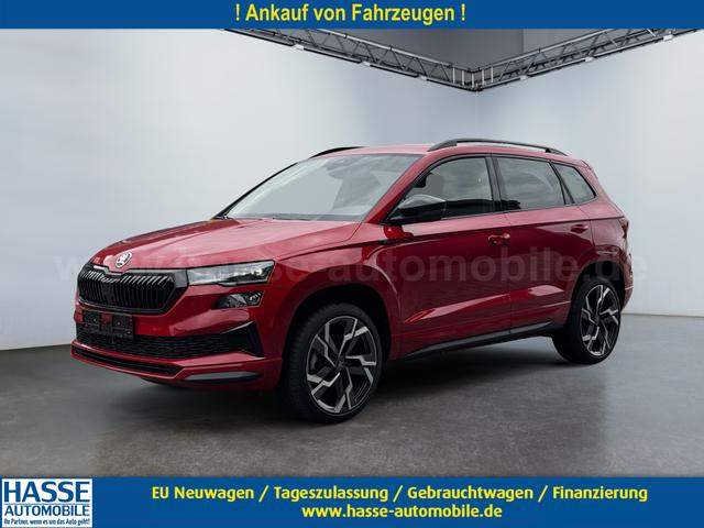 Skoda Karoq - 1,5 TSI DSG Sportline 2ZKlimaautomatik Canton Anh&auml;ngerkupplung Totewinkel Assistent 2 x Einparkhilfe Kamera 19 Zoll Felgen adaptiver Tempomat 5J Garantie