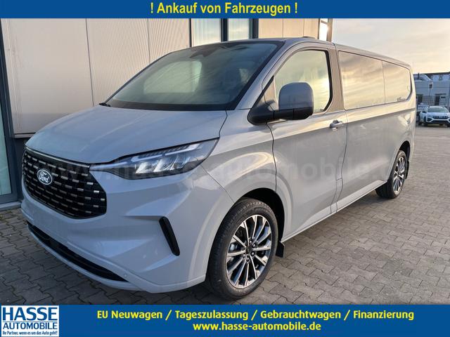 Ford Tourneo Custom - Titanium X 2.0 TDCi 170PS AUTOMATIK AWD ALLRAD L1H1, 5J Garantie, 8 Plätze, 19" Alu, 13"-Navi, Elektr. Sitze + Kunstleder Sitzheizung, 3-Zonen-Klimautomatik, Alarm, 2 Schiebetüren, Adaptiver Tempomat, Toter-Winkel, Privacy-Glas, Parksensoren v/h, 360°-Kamera