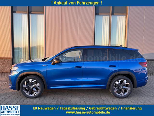 Skoda Kodiaq - Sportline Angebot f. Menschen mit Behinderung 100%! 1.5 TSI iV PLUG-IN-HYBRID 204PS DSG, 19" Alu, NAVI 13", MATRIX-LED-Scheinwerfer, KESSY, Alarm, Parksensoren vorn/hinten, Rückfahrkamera, Tempomat, Elektr. Heckklappe + Fahrersitz, Sitzheizung, 3-Zonen