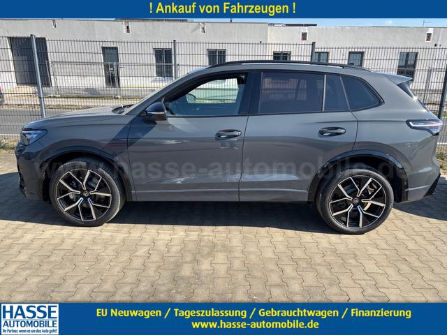 Volkswagen Tiguan - R-Line 2.0 TDI 4MOTION 193PS DSG, Grau-Metallic, PANORAMADACH, ANHÄNGERKUPPLUNG, IQ LIGHT, DESIGN-PAKET Black&Style, NAVI, DCC-Fahrwerk, 20" LEEDS schwarz, Area View, Alarm, Elektr. Heckklappe, Keyless,Massagefunktion, Park Assist, ACC, Sitzheizung, Climatronic