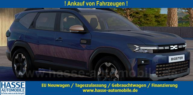 Dacia Bigster - Extreme 1.2 TCe 140 Mild-Hybrid 6-Gang, Blau-Metallic + ELEKTR. HECKKLAPPE COLD-PACK 2 Parking-Paket, Klimaautomatik, Privacy-Glas, Navigation, 18" Alu, Keycard Handsfree, Elektrisches PANORAMADACH, Rückfahrkamera, Tempomat