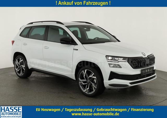 Skoda Karoq - Sportline 4x4 2.0 TSI DSG Sportline, AHK, Navi, Teilleder, Side, 5 J.-Garantie