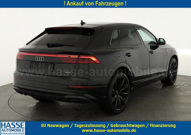 Audi Q8 - 50 TDI quattro qu S-LINE, Standheizung, HuD, Luft, Pano, B&O, 23-Zoll, AHK, Leder, AreaView, Optik schwarz