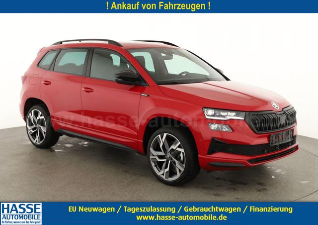 Skoda Karoq - Sportline 1.5 TSI DSG Sportline, Pano, AHK, Navi, CANTON, Matrix, AreaView, Side, FS-beheizbar, 19-Zoll