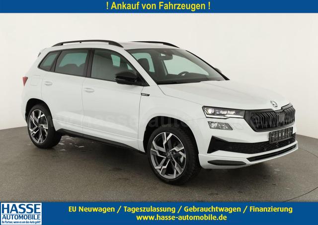 Skoda Karoq - Sportline 4x4 2.0 TSI DSG Sportline, Pano, AHK, Navi, Matrix, Side, Winter, 5 J.-Garantie