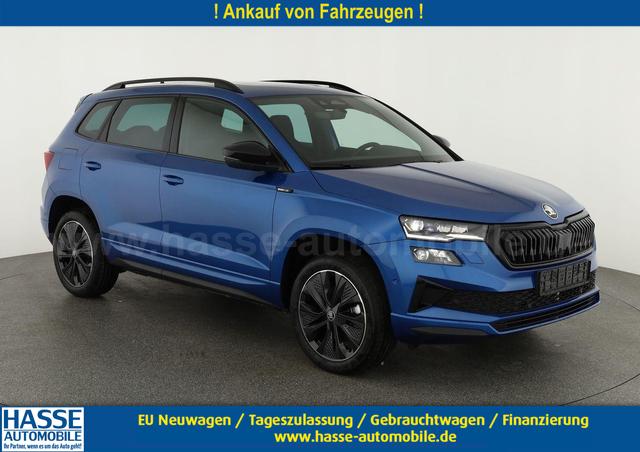 Skoda Karoq - Sportline 1.5 TSI DSG Sportline, Pano, AHK, Navi, CANTON, Matrix, AreaView, Side, el. Klappe, FS-beheizbar, 5 J.-Garantie