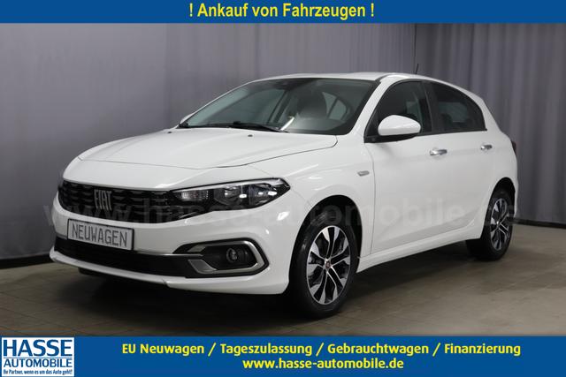 Fiat Tipo 5-Türer - CITY LIFE 1.5 GSE 96kW DCT Hybrid Navigationssystem, Klimaautomatik, Sitzheizung, HD-Touchscreen, AppleCarPlay & Android Auto, Verkehrszeichenerkennung, Nebelscheinwerfer, 16 Zoll Leichtmetallfelgen, uvm.