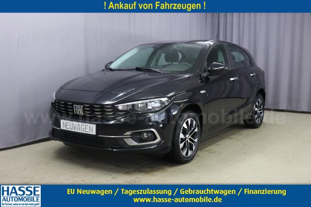 Fiat Tipo 5-Türer - CITY LIFE 1.5 GSE 96kW DCT Hybrid Klimaautomatik, Sitzheizung, Navigationssystem, HD-Touchscreen, AppleCarPlay & Android Auto, Verkehrszeichenerkennung, Nebelscheinwerfer, 16 Zoll Leichtmetallfelgen, uvm.