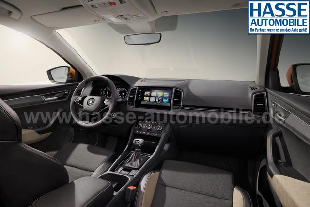 Skoda Karoq Sportline 2,0 TSI 4x4 DSG 2ZoKlima 18 Zoll Alu Navigation 5J Garantie 10 ViCo Matrix ACC el Heckklappe 2 x PDC Kamera 