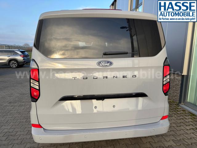 Ford Tourneo Custom Titanium X 2.0 TDCi 170PS AUTOMATIK AWD ALLRAD L1H1, 5J Garantie, 8 Plätze, 19" Alu, 13"-Navi, Elektr. Sitze + Kunstleder Sitzheizung, 3-Zonen-Klimautomatik, Alarm, 2 Schiebetüren, Adaptiver Tempomat, Toter-Winkel, Privacy-Glas, Parksensoren v/h, 360°-Kamera 