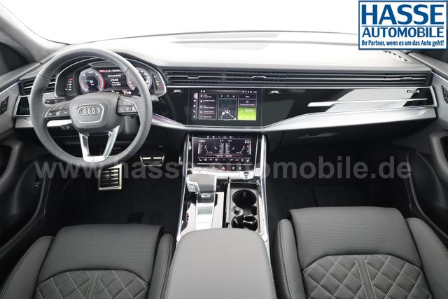 Audi Q8 50 TDI quattro qu S-LINE, Luft, Pano, B&O, 23-Zoll, AHK, Leder, AreaView, Optik schwarz 