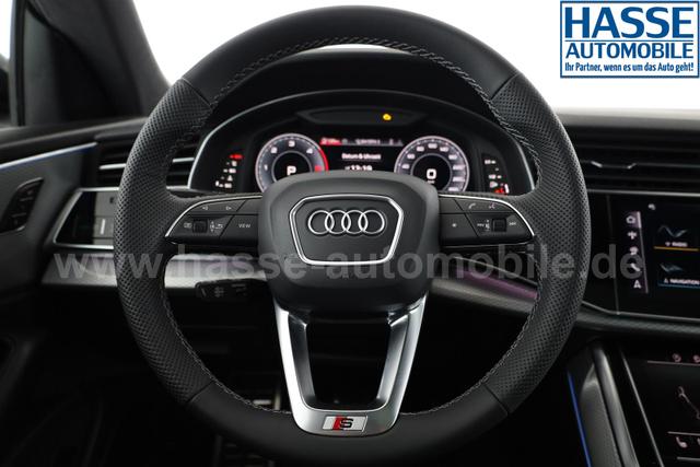 Audi Q8 50 TDI quattro qu S-LINE, Standheizung, HuD, Luft, Pano, B&O, 23-Zoll, AHK, Leder, AreaView, Optik schwarz 