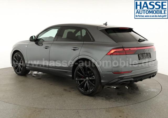 Audi Q8 50 TDI quattro qu S-LINE, Standheizung, HuD, Luft, Pano, B&O, 23-Zoll, AHK, Leder, AreaView, Optik schwarz 