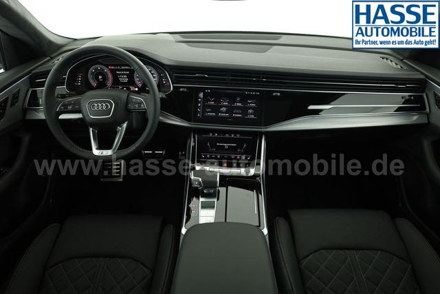 Audi Q8 50 TDI quattro qu S-LINE, Standheizung, HuD, Luft, Pano, B&O, 23-Zoll, AHK, Leder, AreaView, Optik schwarz 