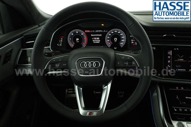 Audi Q8 50 TDI quattro qu S-LINE, Standheizung, HuD, Luft, Pano, B&O, 23-Zoll, AHK, Leder, AreaView, Optik schwarz 