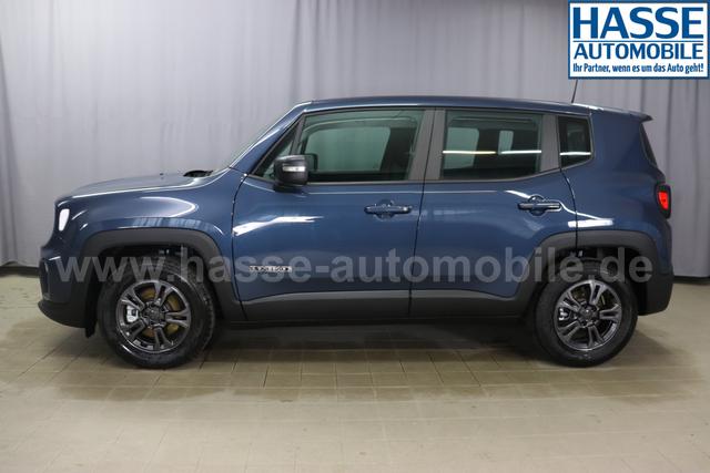 Jeep Renegade 1.5 T4 DCT7 e-Hybrid Longitude 1469 96 kW435 Blue Shade 015 Stoff Schwarz "61P Blue Shade Metallic Business-Paket Longitude: Uconnect Smartouch 8.4 mit 8,4""-Touchscreen, Navigationssystem, Bluetooth, AUX-IN-und USB sowie DAB, Apple CarPlay&Android Auto und LIVE Services, Fahrersitz mit elektr. Lordosenstütze 2-fach verstellbar"