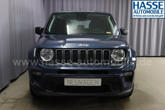 Jeep Renegade 1.5 T4 DCT7 e-Hybrid Longitude 1469 96 kW435 Blue Shade 015 Stoff Schwarz "61P Blue Shade Metallic Business-Paket Longitude: Uconnect Smartouch 8.4 mit 8,4""-Touchscreen, Navigationssystem, Bluetooth, AUX-IN-und USB sowie DAB, Apple CarPlay&Android Auto und LIVE Services, Fahrersitz mit elektr. Lordosenstütze 2-fach verstellbar"