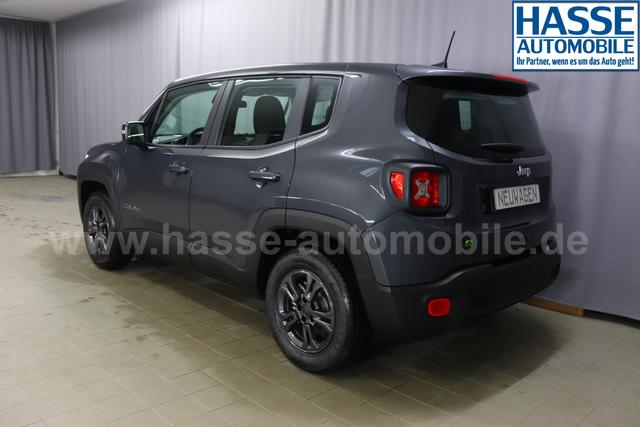 Jeep Renegade 1.5 T4 DCT7 e-Hybrid Longitude 1469 96 kW679 Graphite Grau 015 Stoff Schwarz "5DT Graphite Grau Business-Paket Longitude: Uconnect Smartouch 8.4 mit 8,4""-Touchscreen, Navigationssystem, Bluetooth, AUX-IN-und USB sowie DAB, Apple CarPlay&Android Auto und LIVE Services, Fahrersitz mit elektr. Lordosenst&uuml;tze 2-fach verstellbar"