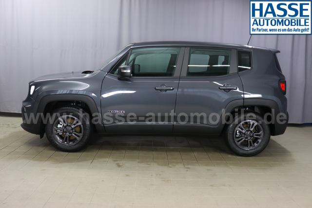 Jeep Renegade 1.5 T4 DCT7 e-Hybrid Longitude 1469 96 kW679 Graphite Grau 015 Stoff Schwarz "5DT Graphite Grau Business-Paket Longitude: Uconnect Smartouch 8.4 mit 8,4""-Touchscreen, Navigationssystem, Bluetooth, AUX-IN-und USB sowie DAB, Apple CarPlay&Android Auto und LIVE Services, Fahrersitz mit elektr. Lordosenst&uuml;tze 2-fach verstellbar"