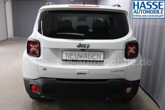 Jeep Renegade 1.5 T4 DCT7 e-Hybrid Limited 1469 96 kW296 Alpine White 020 Stoff Schwarz "7KS Winter-Paket 070 Seitenscheiben hinten und Heckscheibe verdunkelt 5CA Alpine White"