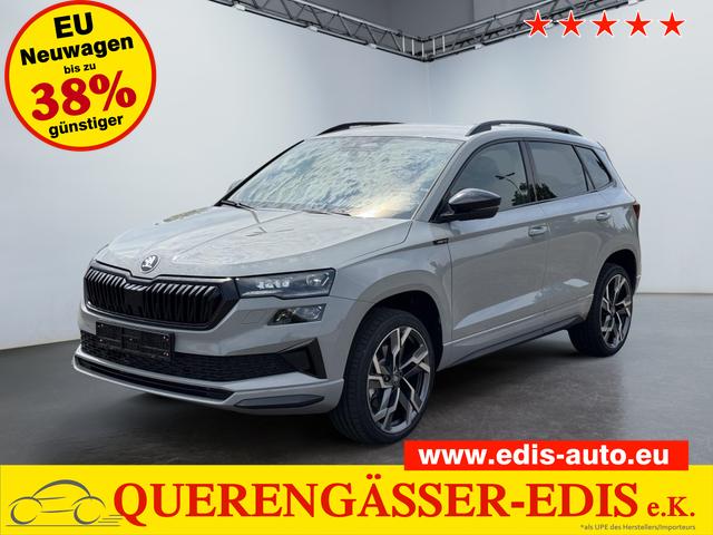Skoda Karoq - Sportline 1,5 TSI DSG 2ZKlimaautomatik Canton Anh&auml;ngerkupplung Totewinkel Assistent 2 x Einparkhilfe Kamera 19 Zoll Felgen adaptiver Tempomat 5J Garantie