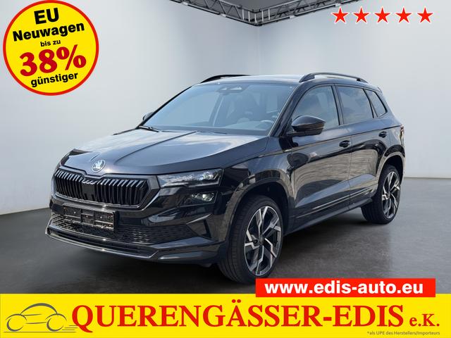 Skoda Karoq - Sportline 1,5 TSI DSG 2ZKlimaautomatik Canton Anh&auml;ngerkupplung Totewinkel Assistent 2 x Einparkhilfe Kamera 19 Zoll Felgen adaptiver Tempomat 5J Garantie