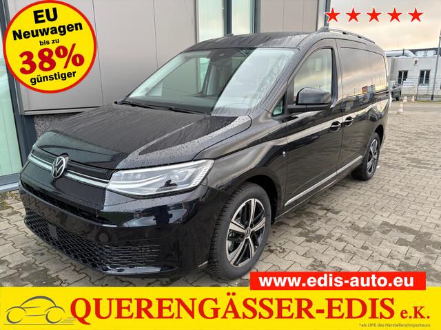 Volkswagen Caddy - Style MAXI 7-SITZER 1.5 TSI 115PS DSG/AUTOMATIK, Deep-Black, 17" Alu/Ganzjahresreifen, Winterpaket, ACC-Tempomat, Toter-Winkel, ParkAssist, Parksensoren vo/hi, Rückfahrkamera, Radio Ready2Discover 10" + Wireless AppConnect, Climatronic, Abgedunkelte Scheiben