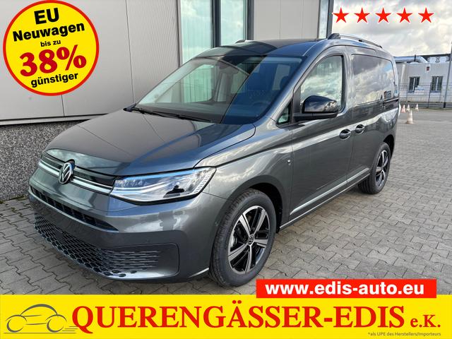 Volkswagen Caddy - Style 1.5 TSI 115PS DSG/AUTOMATIK, Grau-Metallic, 17" Alu/Ganzjahresreifen, Winterpaket, ACC-Tempomat, Toter-Winkel, ParkAssist, Parksensoren vo/hi, Rückfahrkamera, Radio Ready2Discover 10" + Wireless AppConnect, Climatronic, Abgedunkelte Scheiben, M-Lederlenk