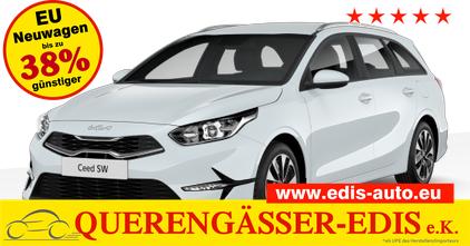 Kia Ceed Sportswagon - Spin 1.5 T-GDI 140PS 6-Gang, Weiß, 16" Alu, Klimaanlage, Winter-Paket, Navi 10,25", Parksensoren hinten, Rückfahrkamera, Tempomat, Dachreling, Lederlenkrad