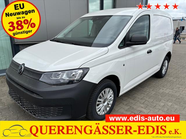 Volkswagen Caddy Cargo - 2.0 TDI 102PS, Candy-Weiß, Klima, Parksensoren hinten, Reserverad, Kunststoffbodenbelag Fahrer-/Fahrgastraum, Ganzjahresreifen, Radio 10" + Wireless App-Connect, Tempomat, Hecktüren, Schiebetür rechts