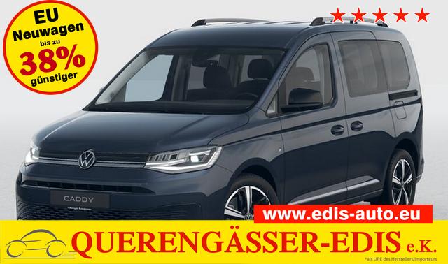Volkswagen Caddy - Style 1.5 TSI 115PS DSG/AUTOMATIK, Blue-Metallic, 17" Alu/Ganzjahresreifen, Winterpaket, ACC-Tempomat, Toter-Winkel, ParkAssist, Parksensoren vo/hi, Rückfahrkamera, Radio Ready2Discover 10" + Wireless AppConnect, Climatronic, Abgedunkelte Scheiben, M-Lederlenk