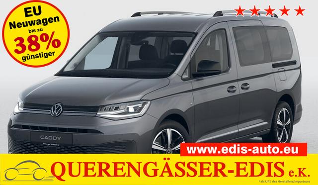 Volkswagen Caddy - Style MAXI 7-SITZER 1.5 TSI 115PS DSG/AUTOMATIK, INDIUM-GRAU, 17" Alu/Ganzjahresreifen, Winterpaket, ACC-Tempomat, Toter-Winkel, ParkAssist, Parksensoren vo/hi, Rückfahrkamera, Radio Ready2Discover 10" + Wireless AppConnect, Climatronic, Abgedunkelte Scheiben