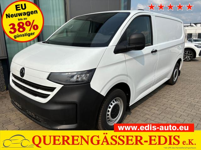Volkswagen T7 Kastenwagen - Basis 2.0 TDI 150PS, Weiß, 2-Zonen-Klimautomatik, M-Lederlenkrad, Anhängerkupplung, Parksensoren vorn/hinten, Rückfahrkamera, Frontscheibe beheizbar, Ganzjahresreifen, Sitzpaket 46 (inkl. Sitzheizung), Reserverad, 70l Tank, Laderaumpaket