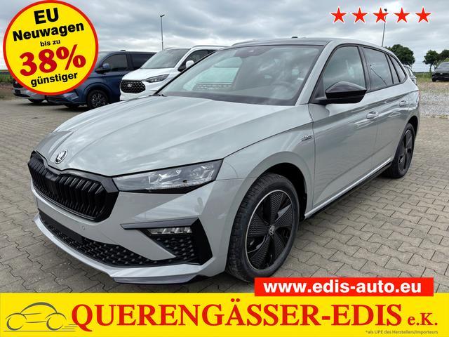 Skoda Scala - Monte Carlo 1.0 TSI 115PS DSG, STAHL-GRAU, Panoramadach, 17"Alu, Climatronic, MATRIX-LED, Kessy, Verlängerte Heckscheibe, SunSet, Parksensoren vorn/hinten, Rückfahrkamera, Tempomat, Winter-Paket, Sport-M-Lederlenkrad beheizt, Virtual Cockpit, Radio 8", SmartLin