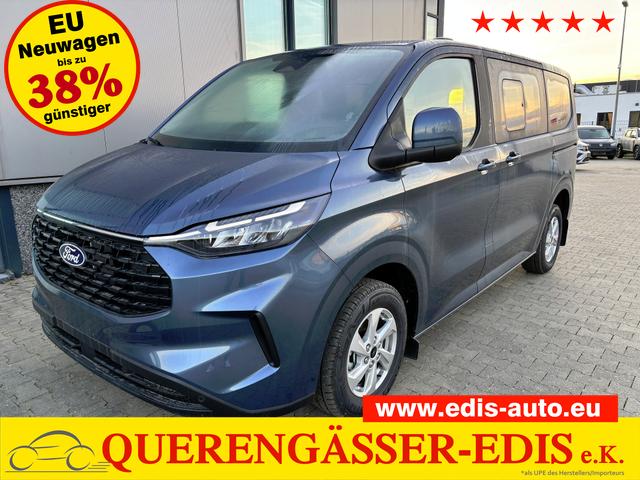 Ford Tourneo Custom - Trend 2.0 TDCi 136PS L1H1, 5 Jahre Garantie, 8 Plätze, AHK, 2 Schiebetüren, Privacy, Metallic, 16" Alu + Allwetter, PDC vo/hi, Kamera, LED-Scheinwerfer, Keyless, Beheizte Frontscheibe, Radio 13", AndroidAuto/Apple CarPlay, Tempomat, 3-Zonen-Klimaautomatik