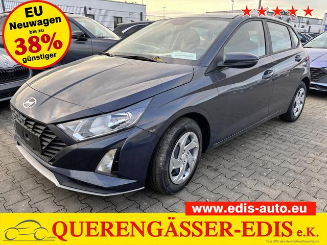 Hyundai i20 - Comfort 1.2i 79PS, AURORA-GRAU METALLIC, 5 Jahre Garantie, NAVIGATION 10,25", Klima, Parksensoren hinten, Rückfahrkamera, Alarm, Lederlenkrad, Tempomat, Armlehne vorne, Reserverad, 4x elektr. Fensterheber, Fernlicht-Assistent