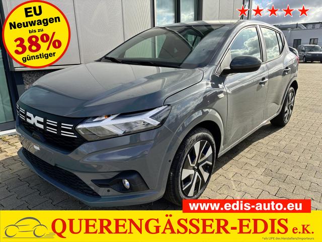 Dacia Sandero - Expression 1.0 ECO-G 100 BENZIN/LPG-GASANLAGE, SONDERLACKIERUNG URBAN-GRAU, Klimaanlage, NAVIGATIONSSYSTEM 8", Parksensoren VORNE + HINTEN, RÜCKFAHRKAMERA, TOTER-WINKEL-WARNER, Nebelscheinwerfer, Tempomat, Lederlenkrad, Armlehne, Spiegel elektr. einstell-/beheizbar