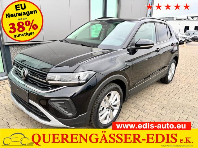 Volkswagen T-Cross - Limited 1.0 TSI 115PS, 5 JAHRE GARANTIE, ANHÄNGERKUPPLUNG, NAVI 8", 17" Alu / Ganzjahresreifen, Climatronic, Sitzheizung, Parksensoren vo/hi + Kamera, Keyless, Privacy-Glas, Deep-Black Perleffekt, Dachreling, Sicht-Paket, Lendenwirbelstützen vorn