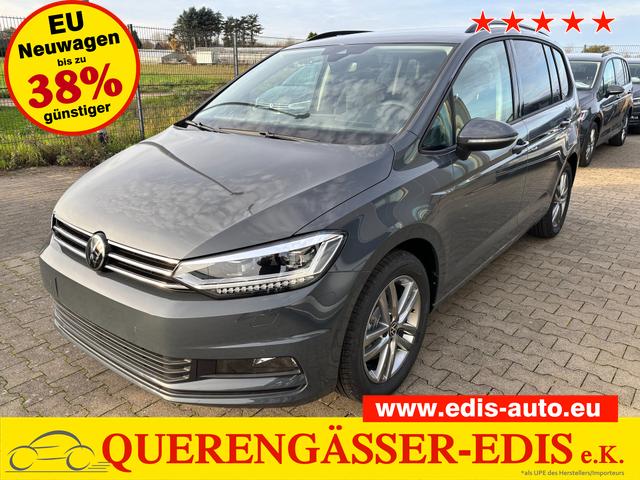 Volkswagen Touran - Limited 1.5 TSI 150 PS, 17" Alu, GRAU-Metallic, Winter-Paket, Elektr. Heckklappe, Keyless, Alarm, LED-Scheinwerfer IQ-Light, Travel Assist, Parksensoren vo/hi, Rückfahrkamera, ACC, M-Lederlenkrad, Digital Cockpit, 3-Zonen-Climatronic, Radio Ready2Discover 8"