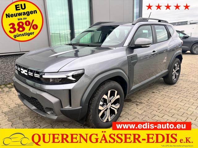 Dacia Duster - Expression 1.6 HYBRID 140 AUTOMATIK (Benzin/Elektro), 17" Alufelgen "TERGAN", Klimaanlage, Rückfahrkamera, Parksensoren hinten, LED-Scheinwerfer, Radio Media 10" + Smartphone-Spiegelung, Armlehne, Dachreling, Tempomat, Verkehrszeichenerkennung, Spurassistent
